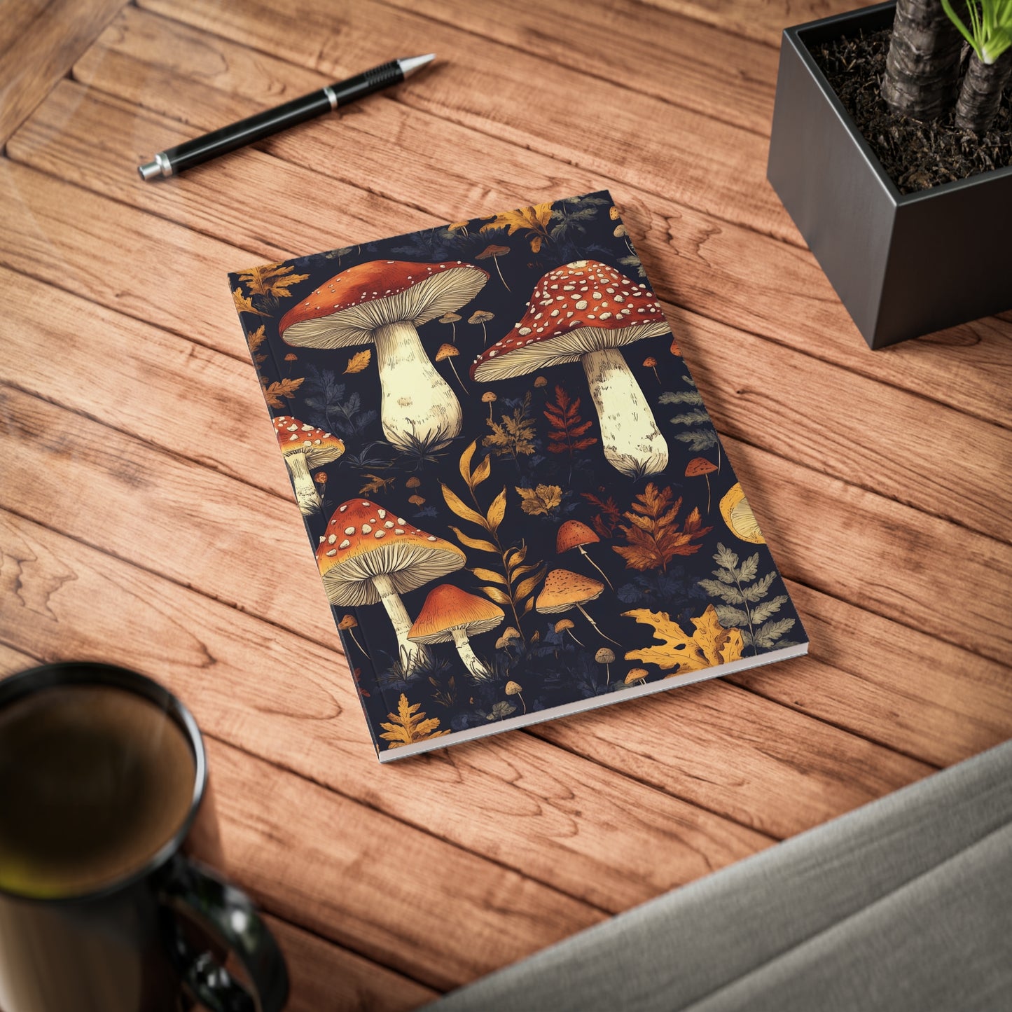 Fungi Forest A5 Softcover Notebook - Stylish & Functional