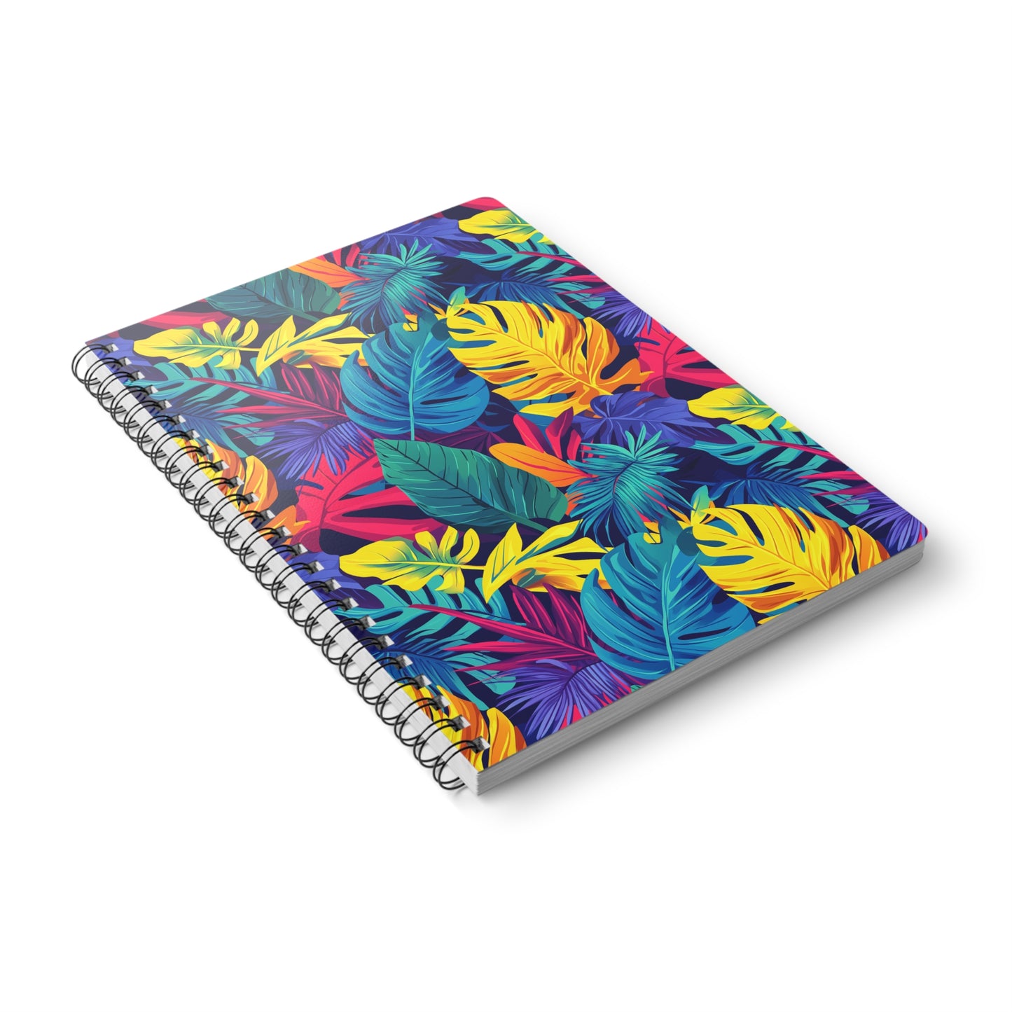 Tropical Vibes A5 Wirobound Softcover Notebook – Bold & Practical