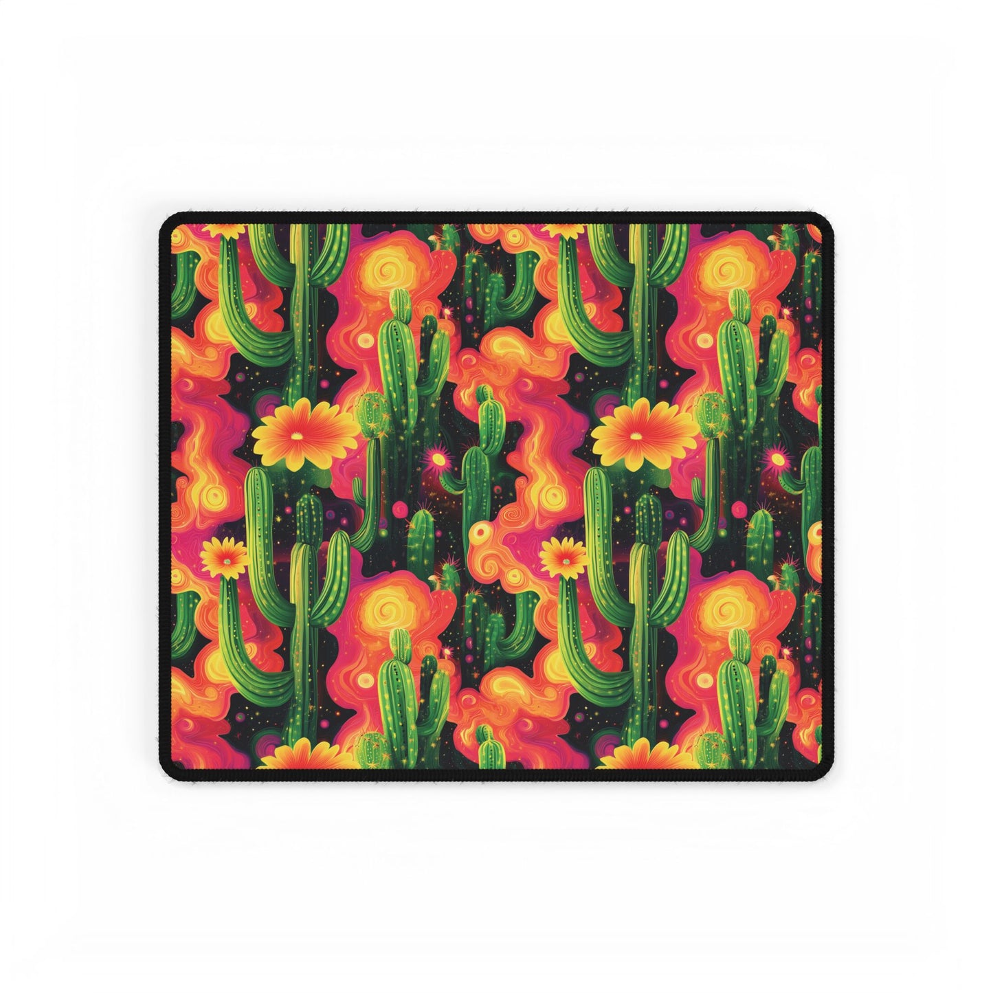 Cosmic Cactus Desk Mat – Vibrant & Unique