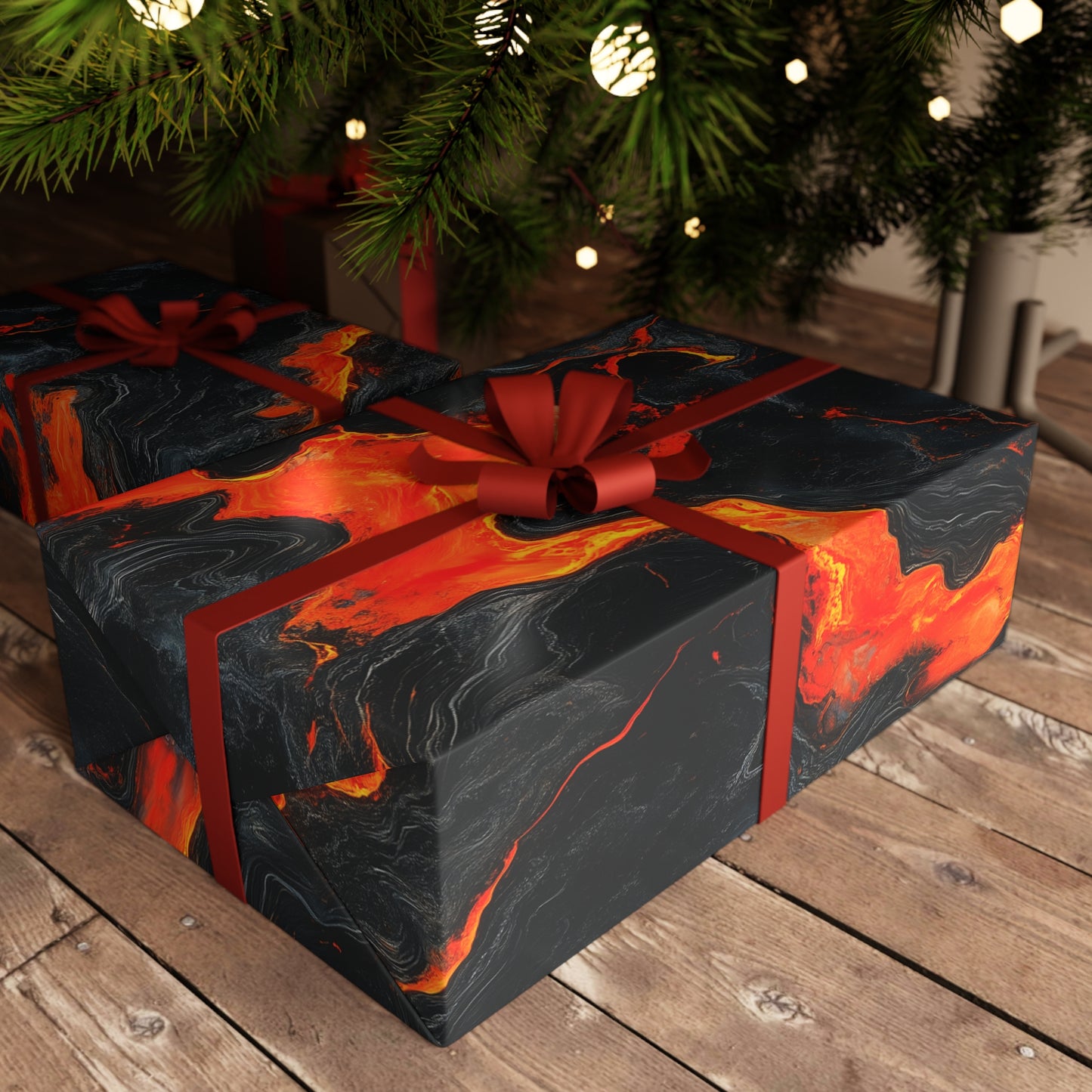 Volcanic Flow Gift Wrapping Paper – Bold & Striking Presentation