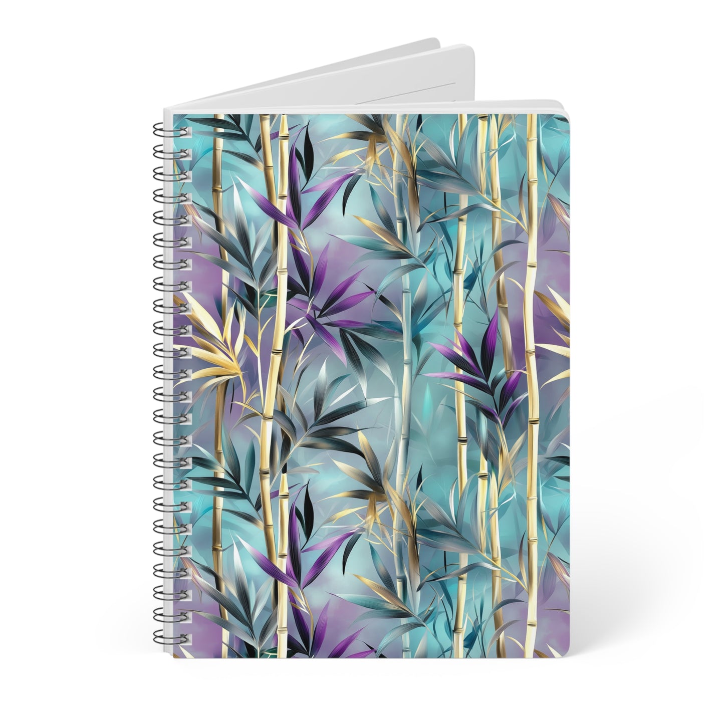 Elegant Bamboo A5 Wirobound Softcover Notebook – Natural & Minimalist