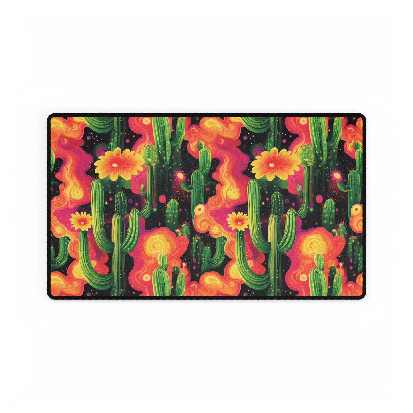 Cosmic Cactus Desk Mat – Vibrant & Unique